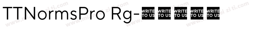 TTNormsPro Rg字体转换